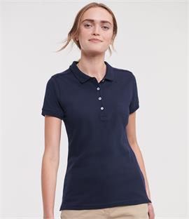 Russell Ladies Stretch Pique Polo Shirt